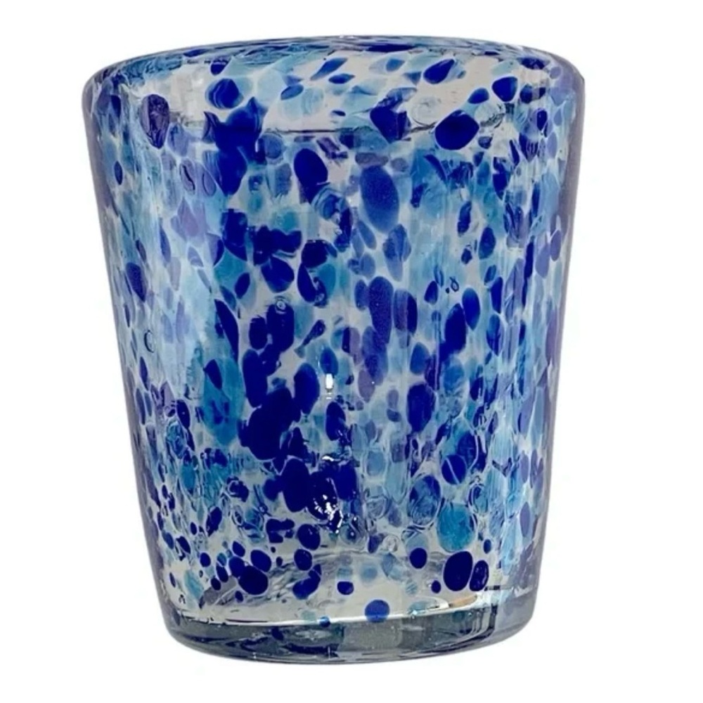 Blue Speckled Glass Art Piece - Picture 3 of 13